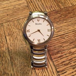 Authentic Bulova two tone Watch